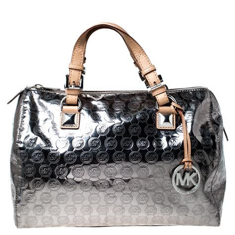 silvee michael kors purses|Michael Kors silver backpack.